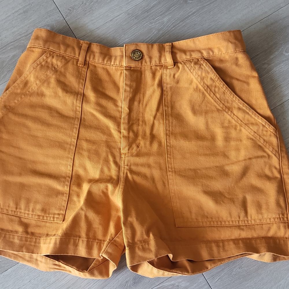 Big Bud Press High Waist Orange Shorts